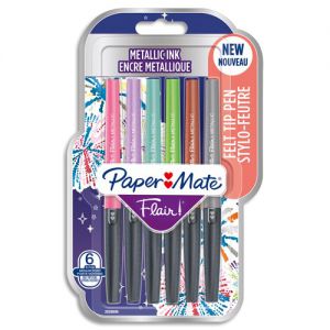 Pisaki PaperMate Flair Metal, 6kol